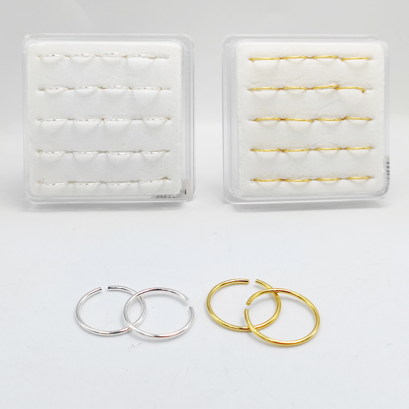 Body Jewelry Ear Piercing - 925 Sterling Cincin Hidung Perak HuggieClassic