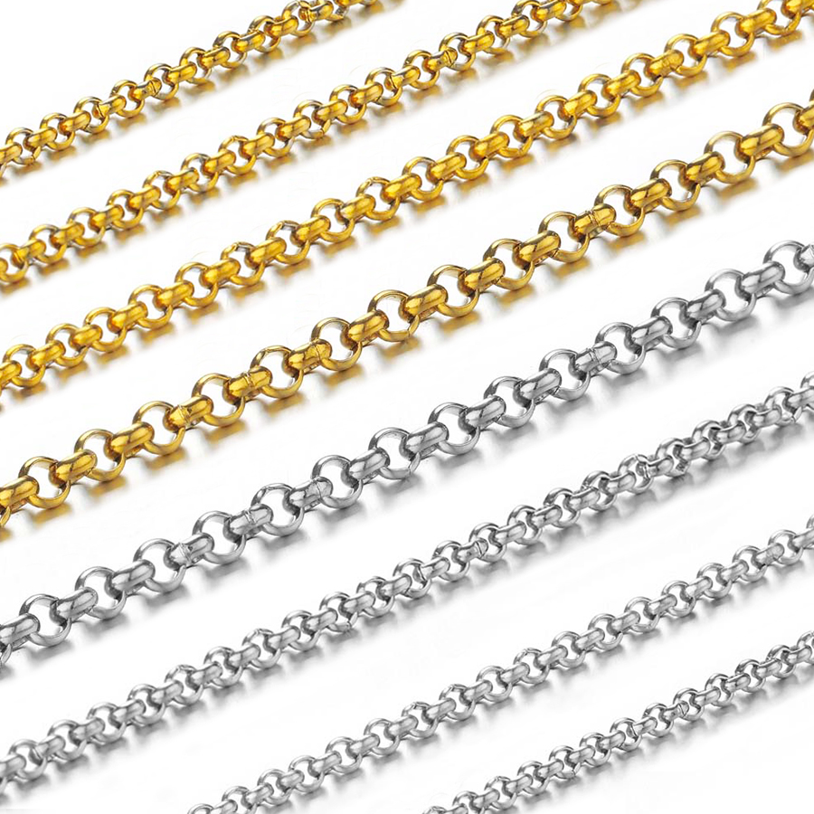 Body Jewelry Chain - 1 Meter Rantai Lingkaran Kecil Bentuk