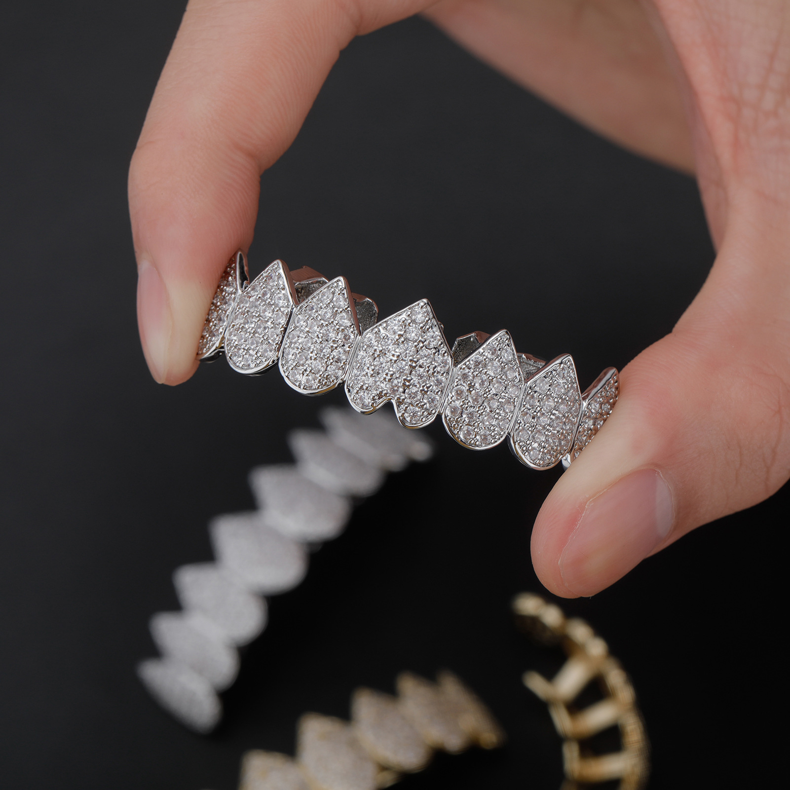 RACHELZ Hip Hop 8/8 Iced Out C - Body Jewelry For Men ulasan dan harga