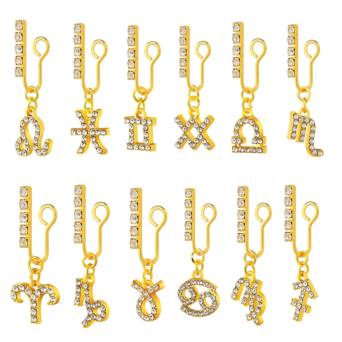 2 pak klip telinga logam zirko - Body Jewelry Ear Piercing ulasan dan harga