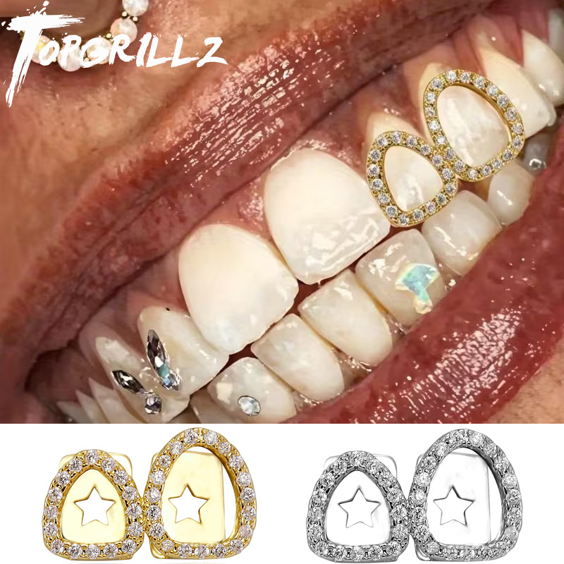 TOPGRILLZ Iced Out Double Holl - Body Jewelry For Men ulasan dan harga
