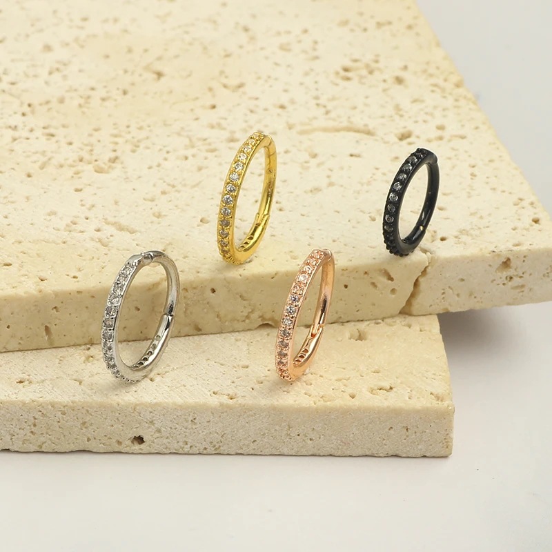Cincin Hidung CZ Bening 16G, C - Body Jewelry Ear Piercing ulasan dan harga