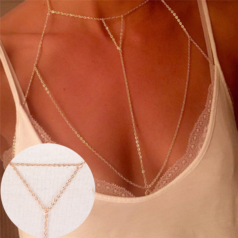 Kalung V rantai modis wanita,  - Body Jewelry By The Chain Gang ulasan dan harga