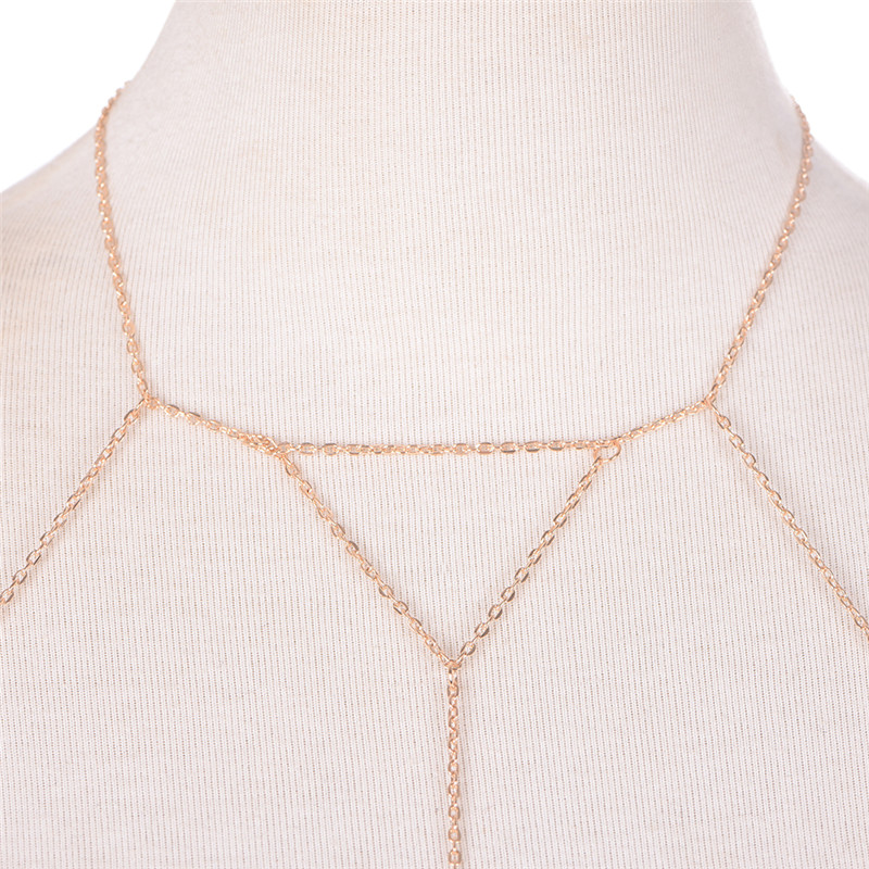 Kalung V rantai modis wanita,  - Body Jewelry By The Chain Gang ulasan dan harga