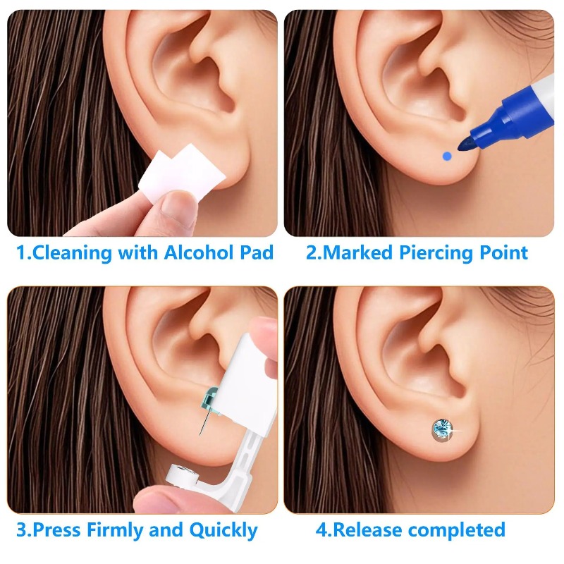 Alat Tindik Telinga Steril Sek - Body Jewelry Ear Piercing ulasan dan harga