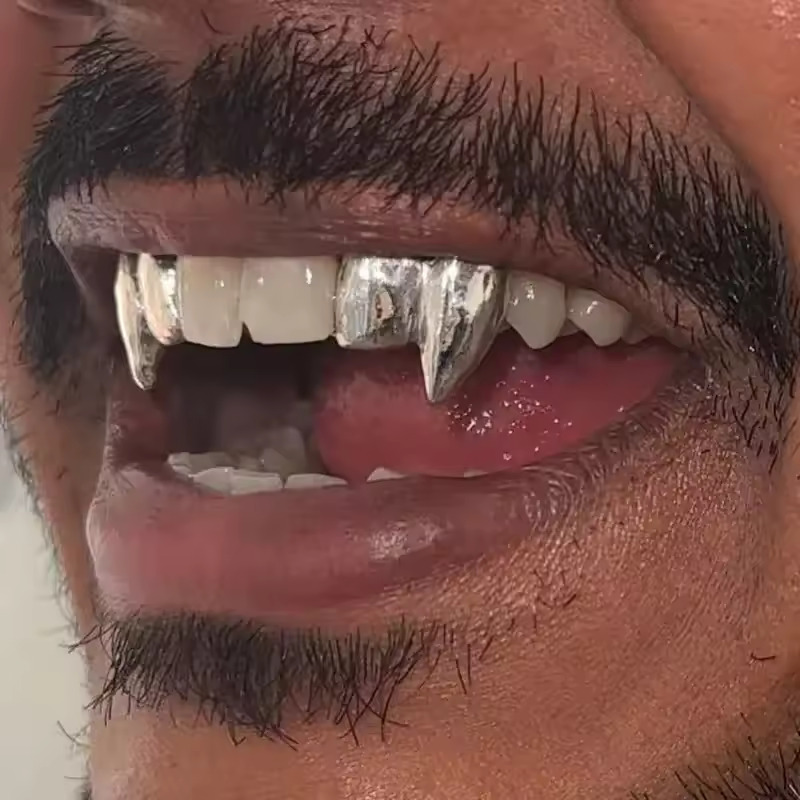 TOPGRILLZ Vampire DIY Double F - Body Jewelry For Men ulasan dan harga