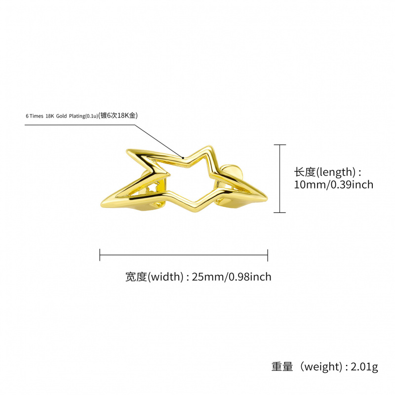 Y2K Cyber Punk Glossy Geometri - Body Jewelry For Men ulasan dan harga