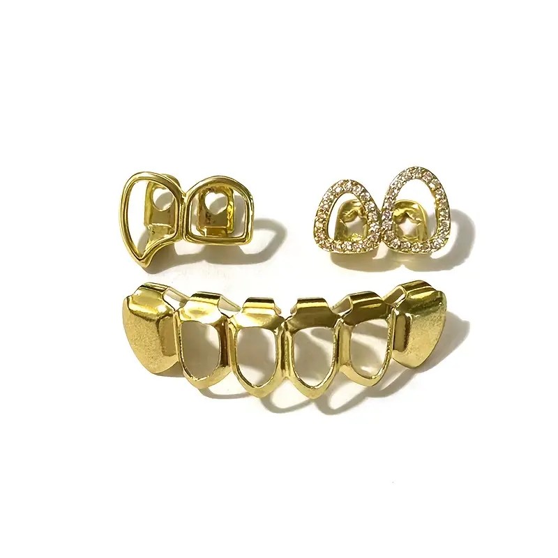 Satu Set Taring Berongga Ganda - Body Jewelry For Men ulasan dan harga
