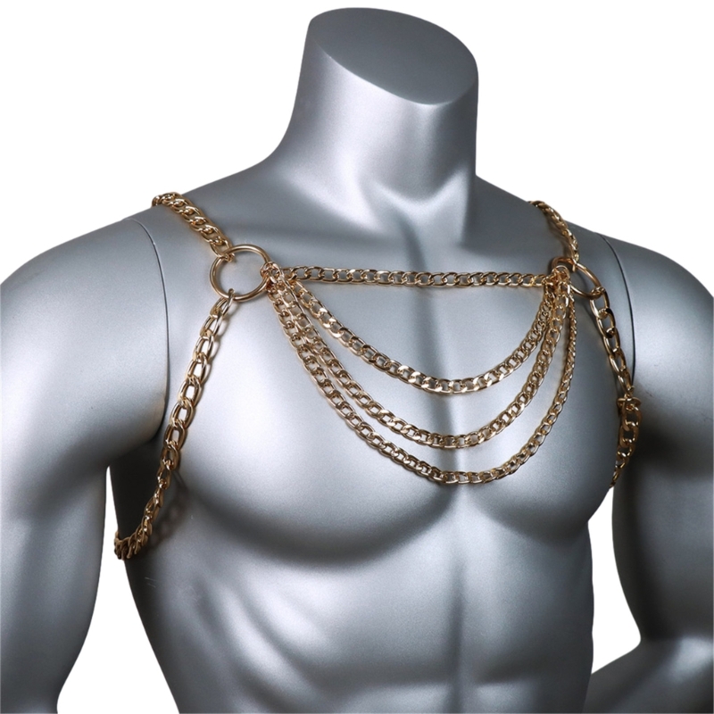 Perhiasan Rantai Dada Tubuh Lo - Body Jewelry For Men ulasan dan harga