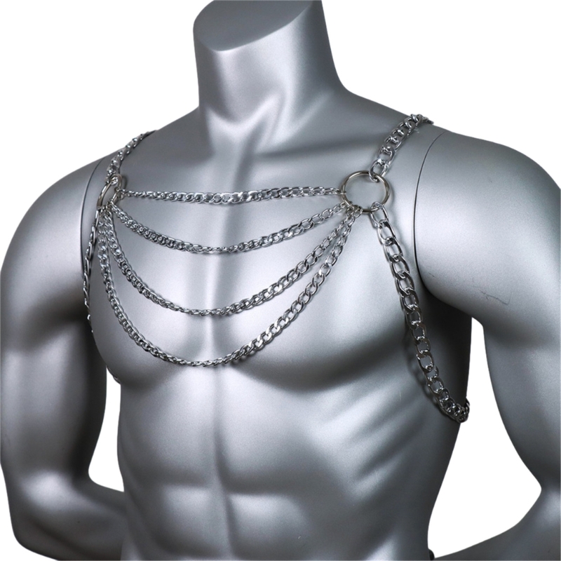 Perhiasan Rantai Dada Tubuh Lo - Body Jewelry For Men ulasan dan harga