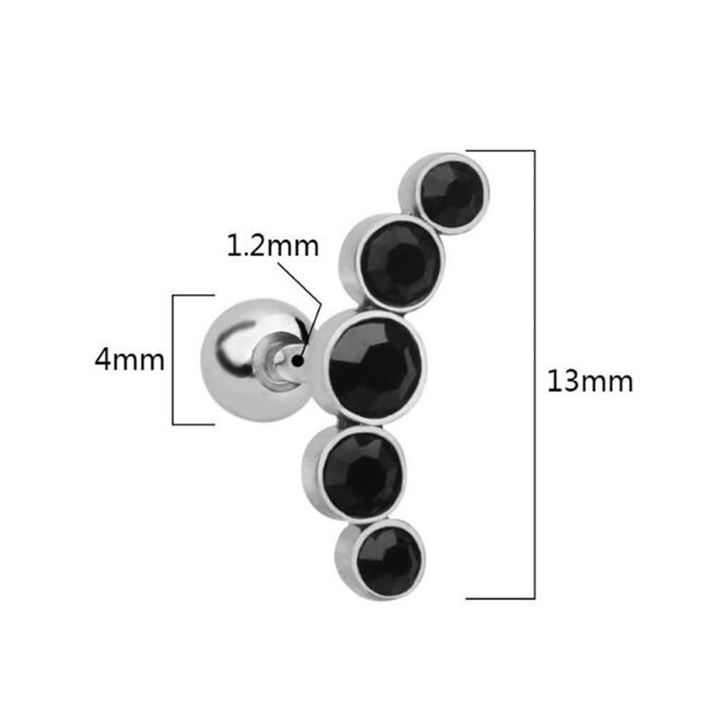 1Pcs Anting Tusuk Baja Tahan K - Body Jewelry Ear Piercing ulasan dan harga
