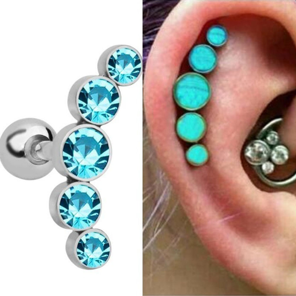 1Pcs Anting Tusuk Baja Tahan K - Body Jewelry Ear Piercing ulasan dan harga