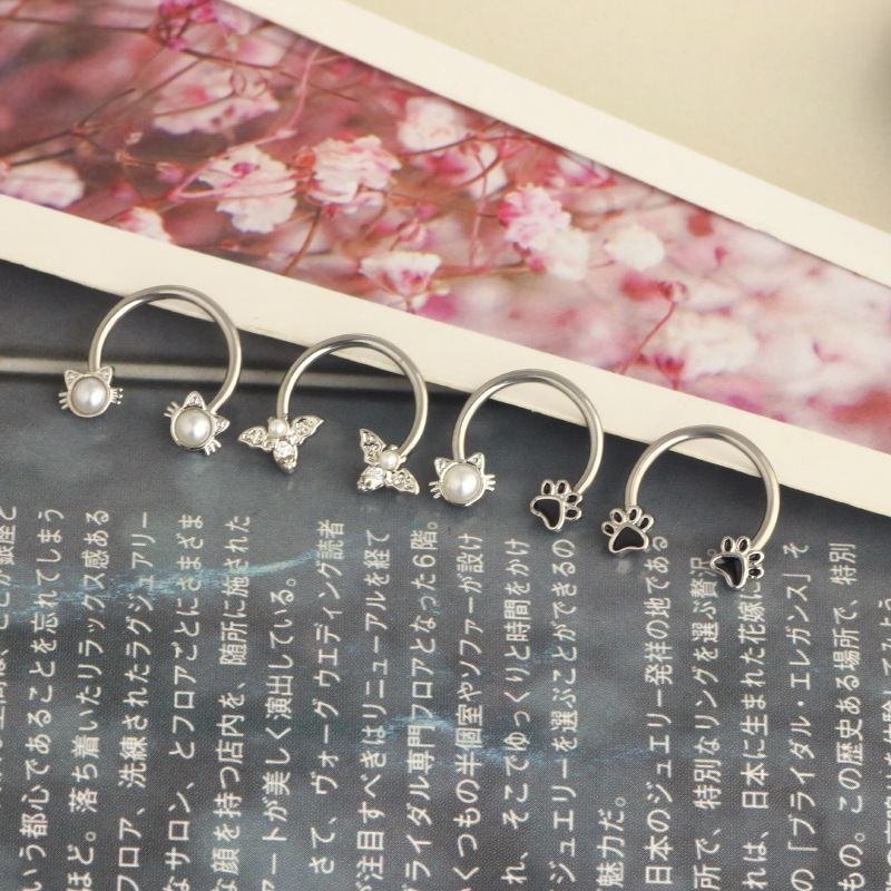 Cincin Septum 16G, Perhiasan T - Body Jewelry Ear Piercing ulasan dan harga