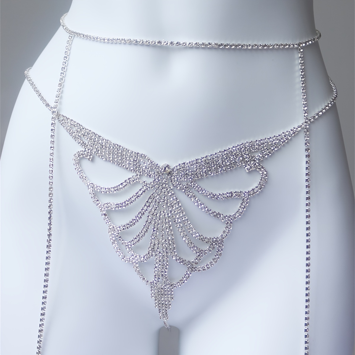 Rantai pinggang berkilau berli - Body Jewelry Chain ulasan dan harga