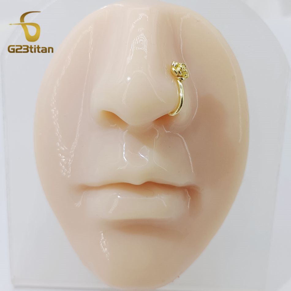 1 Buah Klip Hidung Mawar Temba - Body Jewelry Ear Piercing ulasan dan harga
