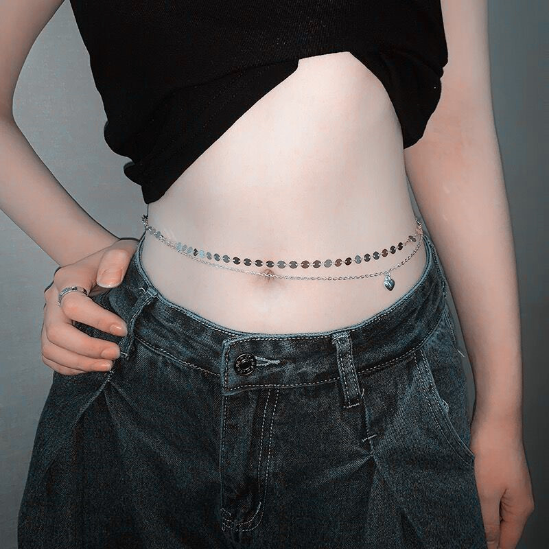 Rantai manik-manik dua lapis s - Body Jewelry Chain ulasan dan harga
